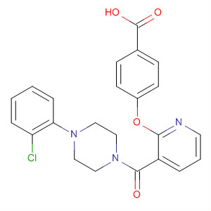 Benzoic acid,4-[[3-[[4-(2-chlorophenyl)-1-piperazinyl]carbonyl]-2-pyridinyl]oxy]-