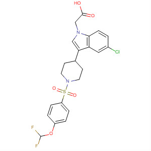 1H-Indole-1-acetic acid,5-chloro-3-[1-[[4-(difluoromethoxy)phenyl]sulfonyl]-4-piperidinyl]-
