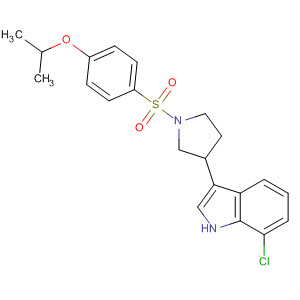 1H-Indole,7-chloro-3-[1-[[4-(1-methylethoxy)phenyl]sulfonyl]-3-pyrrolidinyl]-