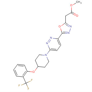 1,3,4-Oxadiazole-2-acetic acid,5-[6-[4-[2-(trifluoromethyl)phenoxy]-1-piperidinyl]-3-pyridazinyl]-, methylester