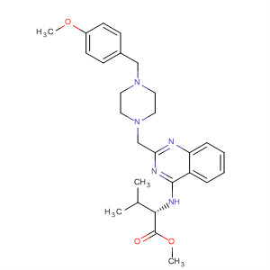 L-Valine,N-[2-[[4-[(4-methoxyphenyl)methyl]-1-piperazinyl]methyl]-4-quinazolinyl]-,methyl ester