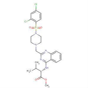 L-Valine,N-[2-[[4-[(2,4-dichlorophenyl)sulfonyl]-1-piperazinyl]methyl]-4-quinazolinyl]-, methyl ester
