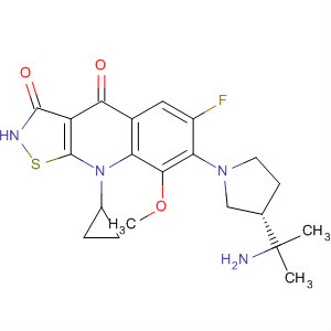 Isothiazolo[5,4-b]quinoline-3,4(2H,9H)-dione,7-[(3S)-3-(1-amino-1-methylethyl)-1-pyrrolidinyl]-9-cyclopropyl-6-fluoro-8-methoxy-