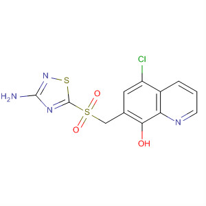 8-Quinolinol, 7-[[(3-amino-1,2,4-thiadiazol-5-yl)sulfonyl]methyl]-5-chloro-