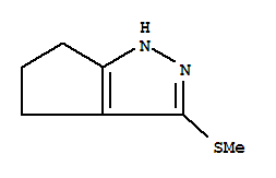 Cyclopentapyrazole,  1,4,5,6-tetrahydro-3-(methylthio)-
