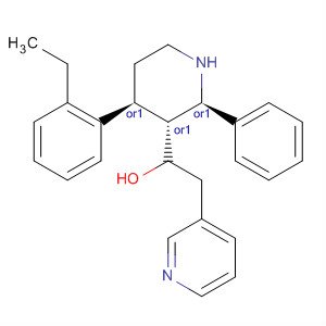 3-Piperidinemethanol, 4-(2-ethylphenyl)-2-phenyl-1-(3-pyridinylmethyl)-,(2R,3R,4S)-rel-