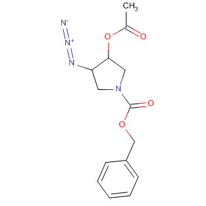 1-Pyrrolidinecarboxylic acid, 3-(acetyloxy)-4-azido-, phenylmethyl ester,(3R,4S)-