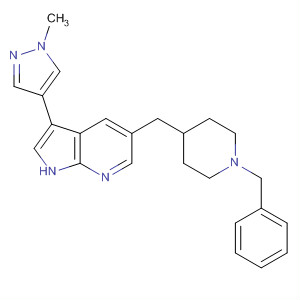1H-Pyrrolo[2,3-b]pyridine,3-(1-methyl-1H-pyrazol-4-yl)-5-[[1-(phenylmethyl)-4-piperidinyl]methyl]-