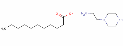 undecanoic acid, compound with piperazine-1-ethylamine (1:1)