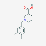 1-(3,4-dimethylbenzyl)piperidine-3-carboxylic acid