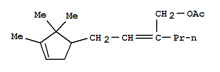 2-[2-(2,2,3-trimethyl-3-cyclopenten-1-yl)ethylidene]-1-pentyl acetate