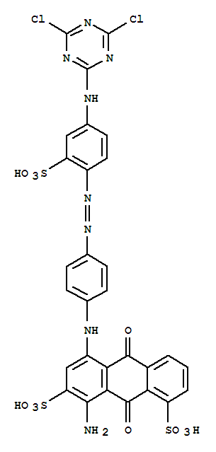 8-amino-5-[[4-[[4-[(4,6-dichloro-1,3,5-triazin-2-yl)amino]-2-sulphophenyl]azo]phenyl]amino]-9,10-dihydro-9,10-dioxoanthracene-1,7-disulphonic acid