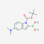 1H-Indole-1-carboxylic acid, 2-borono-5-(dimethylamino)-, 1-(1,1-dimethylethyl) ester