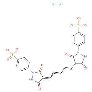 Benzenesulfonic acid,4-[4-[5-[3,5-dioxo-1-(4-sulfophenyl)-4-pyrazolidinylidene]-1,3-pentadienyl]-3,5-dioxo-1-pyrazolidinyl]-, dipotassium salt
