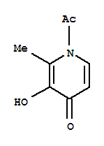 4(1H)-Pyridinone,1-acetyl-3-hydroxy-2-methyl-