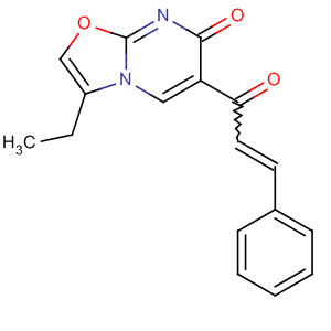 7H-Oxazolo[3,2-a]pyrimidin-7-one,3-ethyl-2,3-dihydro-6-(1-oxo-3-phenyl-2-propenyl)-