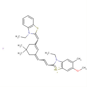 Benzothiazolium,3-ethyl-2-[3-[3-[(3-ethyl-2(3H)-benzothiazolylidene)methyl]-5,5-dimethyl-2-cyclohexen-1-ylidene]-1-propenyl]-6-methoxy-5-methyl-, iodide