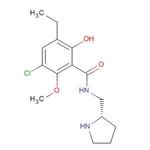 Benzamide,3-chloro-5-ethyl-6-hydroxy-2-methoxy-N-(2-pyrrolidinylmethyl)-, (S)-