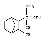 3-(1,1,1,3,3,3-hexafluoro-2-hydroxypropan-2-yl)bicyclo[2.2.1]heptan-2-ol molecular structure