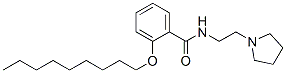 o-(Nonyloxy)-N-[2-(1-pyrrolidinyl)ethyl]benzamide molecular structure