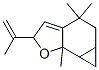 2H-Cyclopropa[g]benzofuran, 4,5,5a,6,6a,6b-hexahydro-4,4,6b-trimethyl-2-(1-methylethenyl)- molecular structure