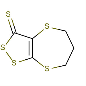 3H,5H-1,2-Dithiolo[3,4-b][1,4]dithiepin-3-thione, 6,7-dihydro- molecular structure