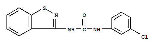 1-(1,2-benzothiazol-3-yl)-3-(3-chlorophenyl)urea molecular structure