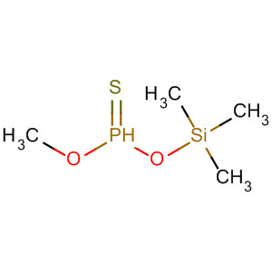 Phosphonothioic acid, O-methyl O-(trimethylsilyl) ester molecular structure