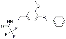 2,2,2-trifluoro-n-[2-(3-methoxy-4-phenylmethoxyphenyl)ethyl]acetamide molecular structure