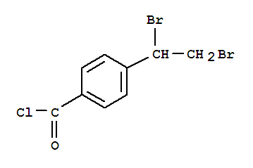 4-(1,2-dibromoethyl)benzoyl chloride molecular structure