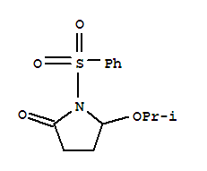 5-(1-methylethoxy)-1-(phenylsulfonyl)pyrrolidin-2-one molecular structure