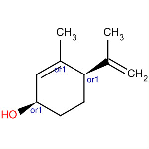 2-Cyclohexen-1-ol, 3-methyl-4-(1-methylethenyl)-, cis- molecular structure