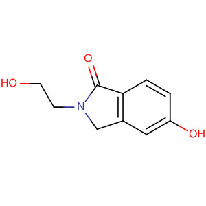 1H-Isoindol-1-one, 2,3-dihydro-5-hydroxy-2-(2-hydroxyethyl)- molecular structure