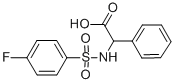 2-{[(4-Fluorophenyl)sulfonyl]amino}-2-phenylacetic acid molecular structure