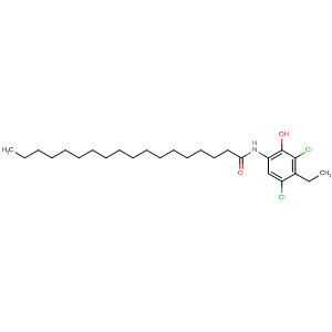 Octadecanamide, N-(3,5-dichloro-4-ethyl-2-hydroxyphenyl)- molecular structure