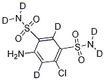 4-Amino-6-chloro-1,3-benzenedisulfonamide-d6
(Discontinued)