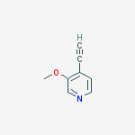 4-ethynyl-3-methoxypyridine molecular structure