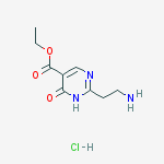 Ethyl 2-(2-aminoethyl)-6-oxo-1h-pyrimidine-5-carboxylate;hydrochloride molecular structure