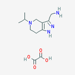 [(5-isopropyl-4,5,6,7-tetrahydro-1H-pyrazolo[4,3-c]pyridin-3-yl)methyl]amine oxalate molecular structure