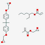 2-Methyl-2-propenoic acid, oxiranylmethyl ester polymer with 2-ethylhexyl 2-propenoate and 2,2′-[(1-methylethylidene)bis(4,1-phenyleneoxy methylene)] bis[oxirane] molecular structure