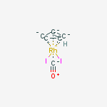 Carbon Monoxide;cyclopenta-1,3-diene;diiodorhodium molecular structure