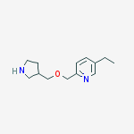 5-Ethyl-2-(pyrrolidin-3-ylmethoxymethyl)-pyridine
