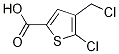 5-chloro-4-(chloromethyl)thiophene-2-carboxylic acid molecular structure
