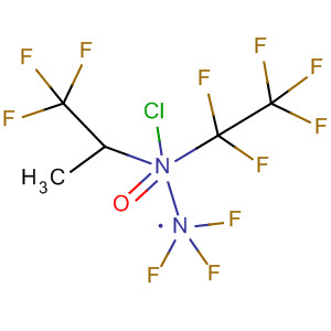 Ethanehydrazonoyl chloride,2,2,2-trifluoro-N-(pentafluoroethyl)-N-(trifluoromethyl)- molecular structure