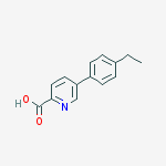 5-(4-ETHYLPHENYL)-PICOLINIC ACID molecular structure