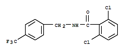2,6-Dichloro-N-[4-(trifluoromethyl)benzyl]benzamide molecular structure