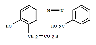 Benzeneacetic acid,5-[2-(2-carboxyphenyl)diazenyl]-2-hydroxy-