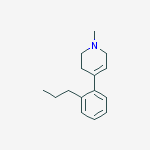 Pyridine, 1,2,3,6-tetrahydro-1-methyl-4-(2-propylphenyl)- molecular structure