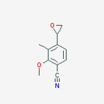 2-methoxy-3-methyl-4-(oxiran-2-yl)benzonitrile molecular structure