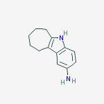 5,6,7,8,9,10-hexahydrocyclohepta[b]indol-2-amine molecular structure